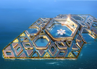 Illustration for article titled This amazing floating underwater city may become a reality in China